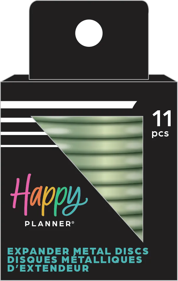 Happy Planner disques expanseurs métal menthe x11