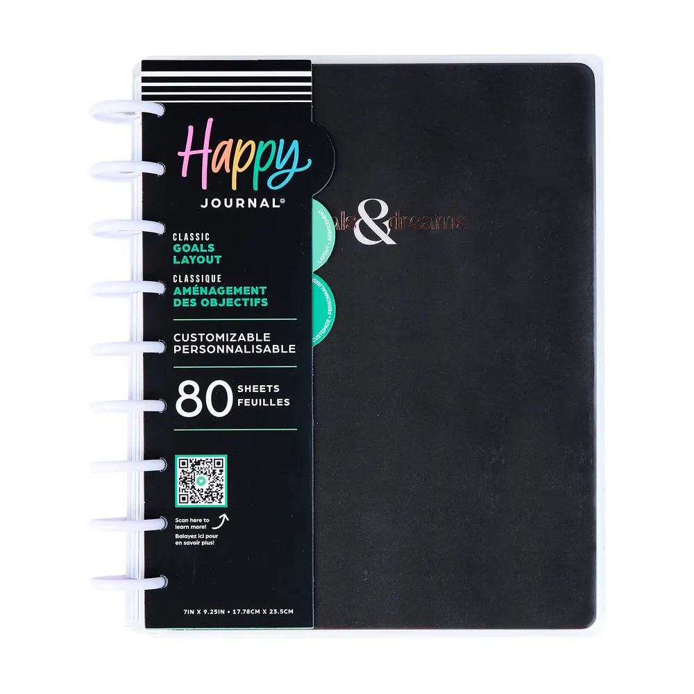 Happy Planner Mauve Moss Classic journal objectifs guidé 80 feuilles