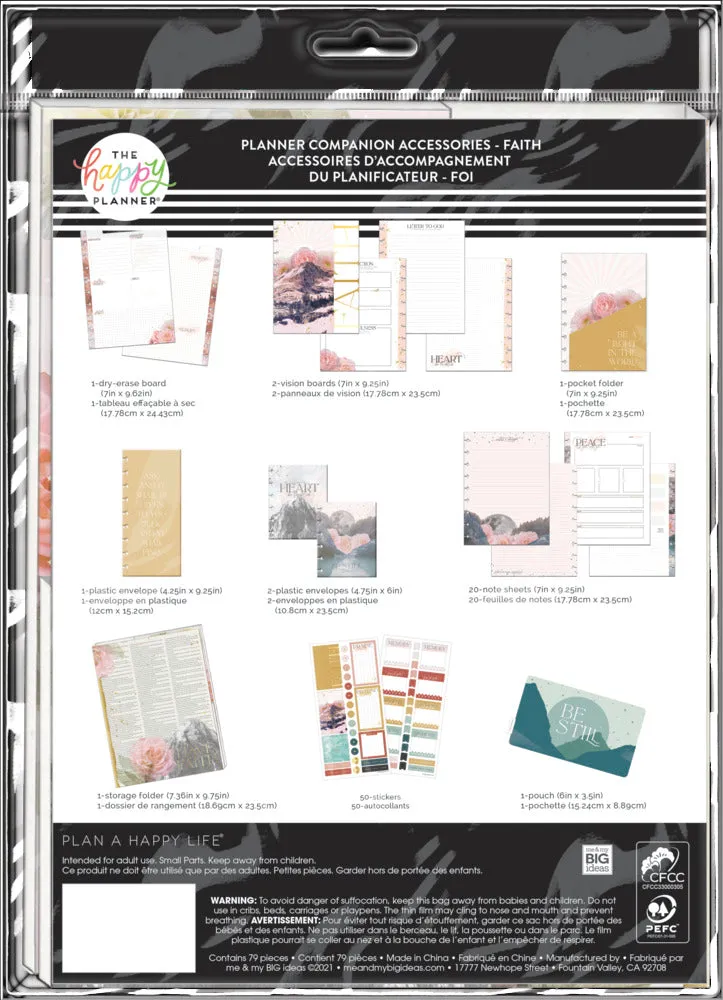 Happy Planner Be Still Faith Companion kit accessoires Classic foi