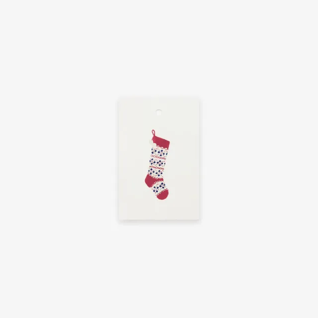 Kartotek Christmas Stocking étiquette cadeau Noël chaussette
