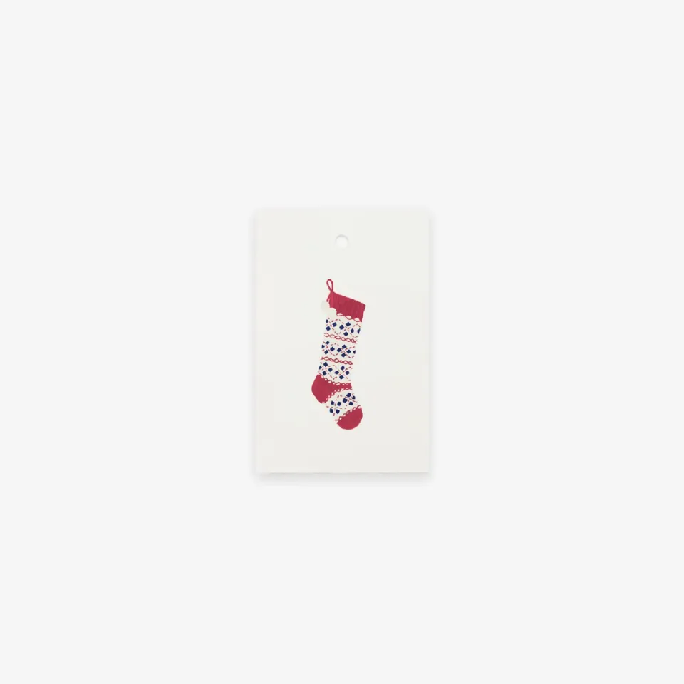Kartotek Christmas Stocking étiquette cadeau Noël chaussette