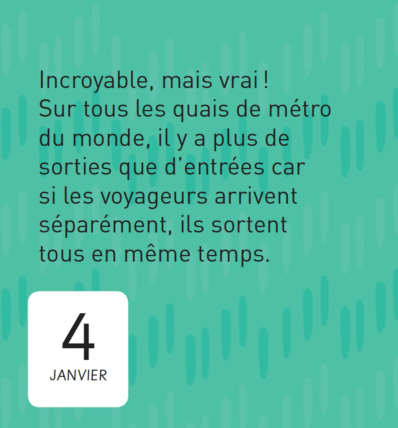 365 Trucs Inutiles à Savoir mini calendrier 365 infos