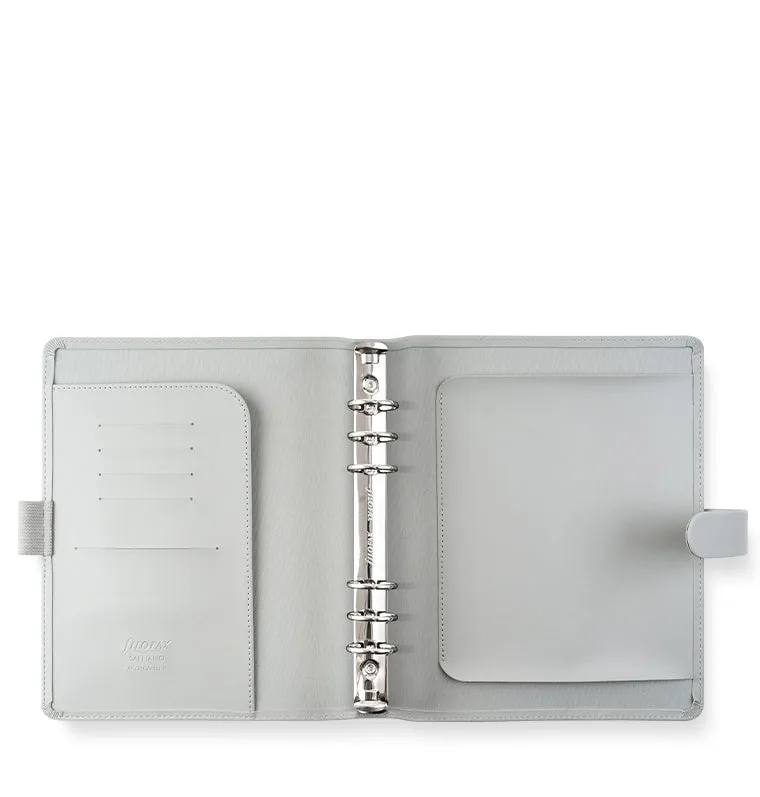 Filofax Saffiano organiseur A5 à anneaux noir grainé