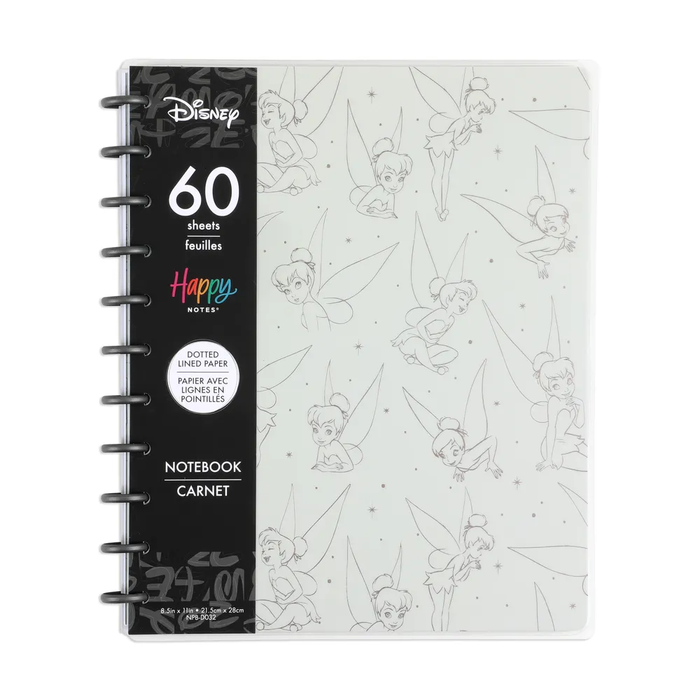 Happy Planner Disney Tinker Bell Big carnet pointillés 60 feuilles
