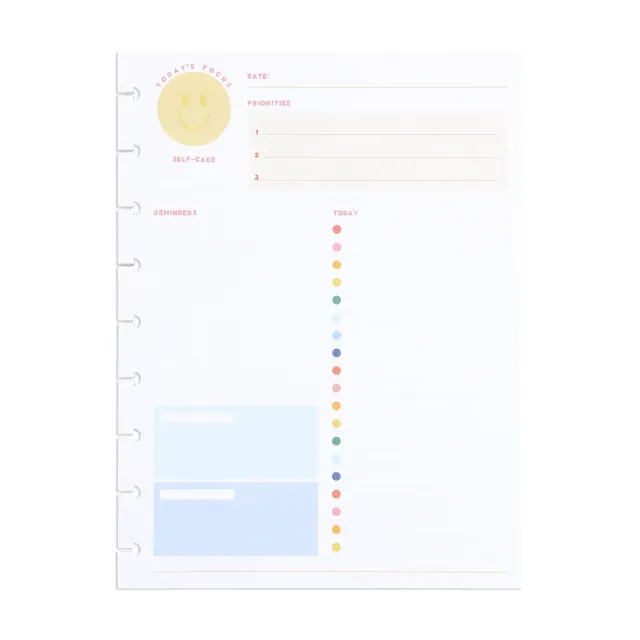 Happy Planner Super Happy recharge dashboard Classic 40 feuilles