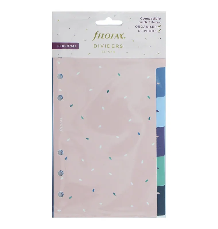 Filofax Garden Intercalaires Personal x6 couleurs