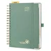 Poprun AWEHBTA5-27 agenda journalier A5 spirale vert