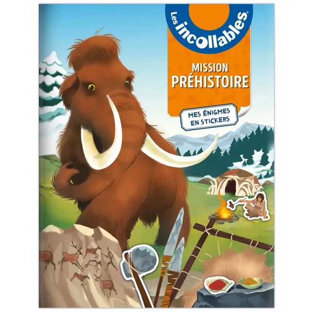 Les Incollables Mission Préhistoire livre stickers 160 stickers dès 6 ans