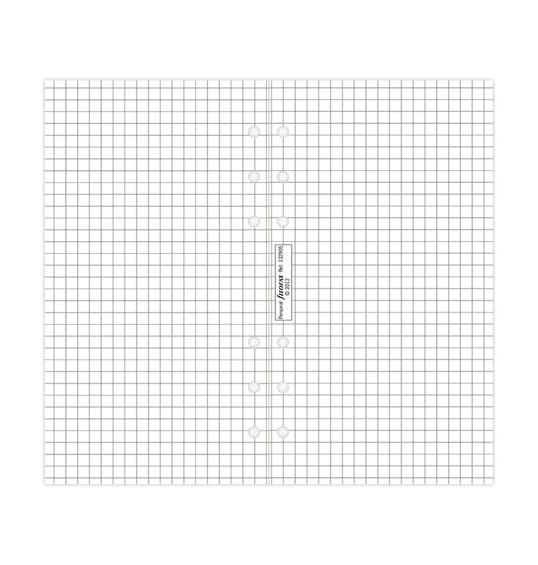 Filofax Classic recharge papier quadrillé personal 20 feuilles