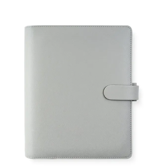 Filofax Saffiano organiseur A5 à anneaux noir grainé