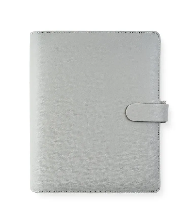 Filofax Saffiano organiseur A5 à anneaux noir grainé