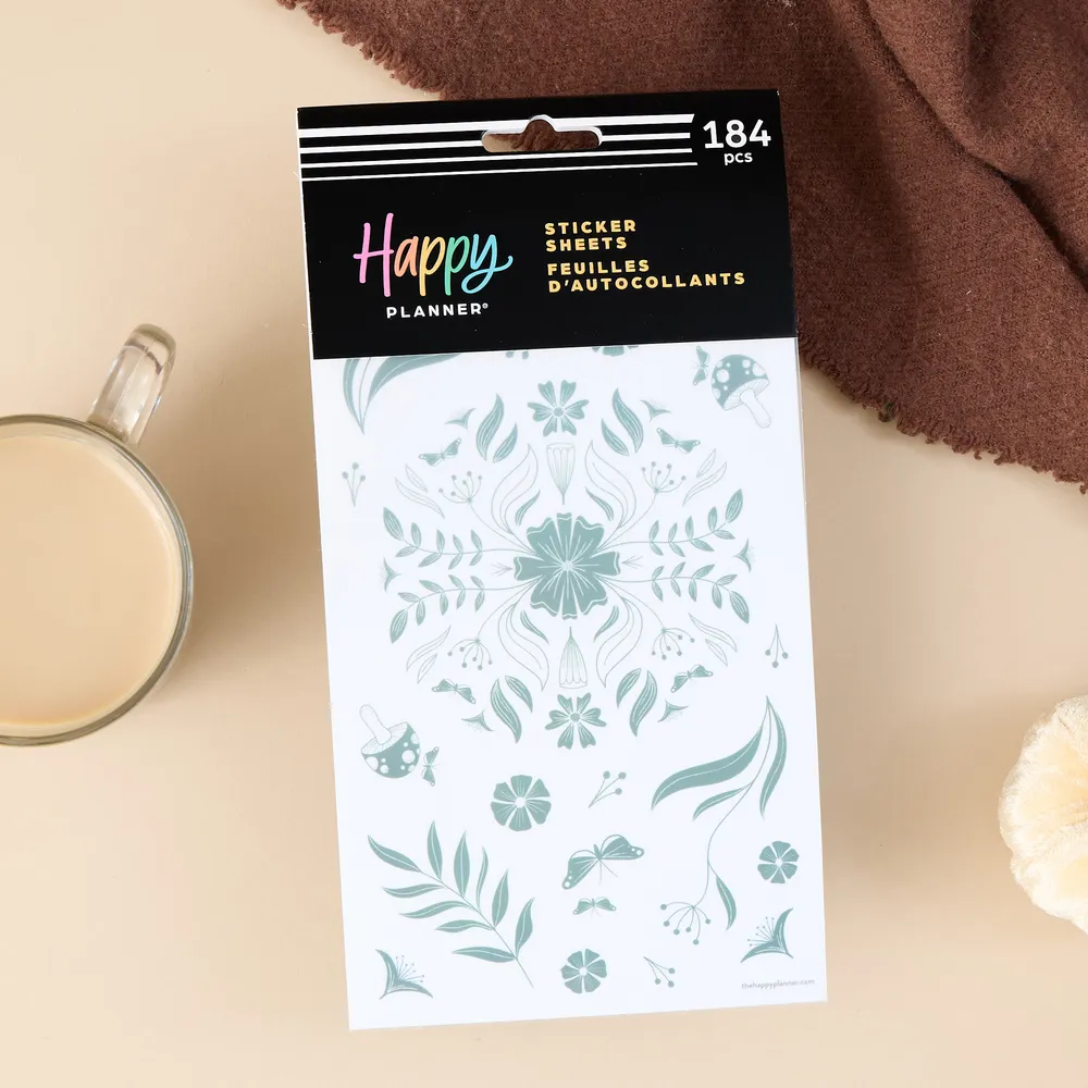 Happy Planner Woodland Whispers stickers 10 feuilles