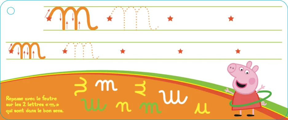 Frigobloc Les Incollables Peppa minuscules ardoise effaçable 40 fiches