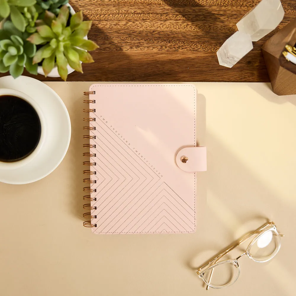 Happy Planner Citrine 2027 Blush agenda A5 pro lundi