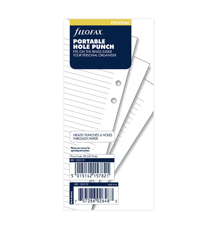 Filofax Personal perforateur règle plastique