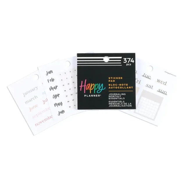 Happy Planner Journaling Monthly Essentials mini stickers