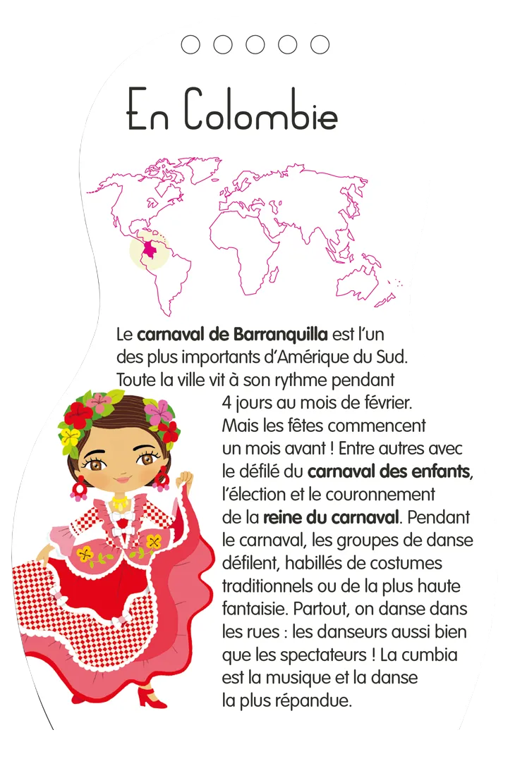 Frigobloc Minimiki Carnavals du monde 2027 carnet créatif