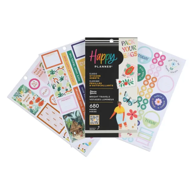 Happy Planner Bright Travels Tània Garcia stickers voyage