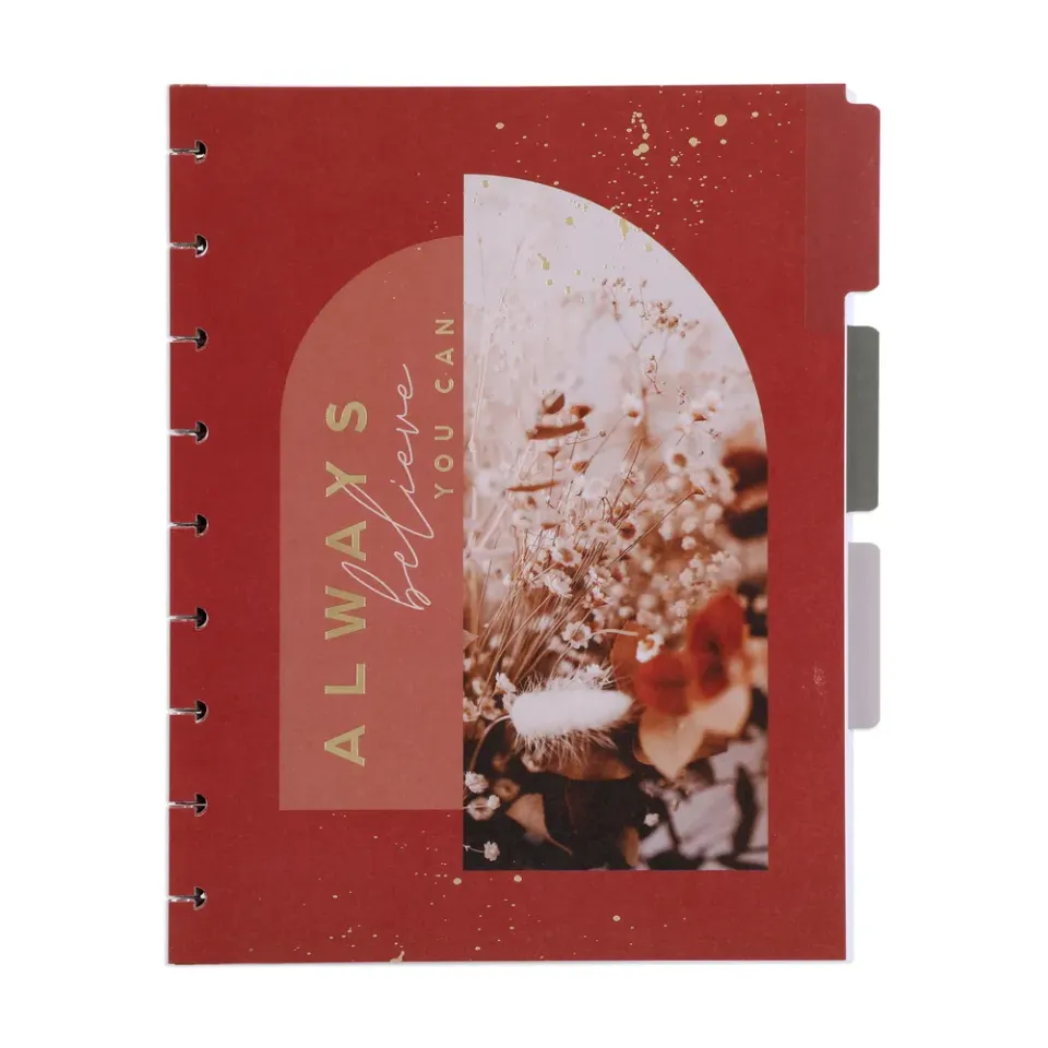 Happy Planner Dried Florals recharge agenda Classic 3 mois