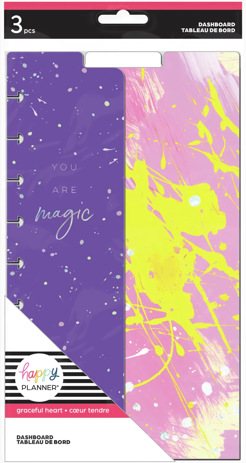 Happy Planner GracePlace Art dashboards Classic lot de 3