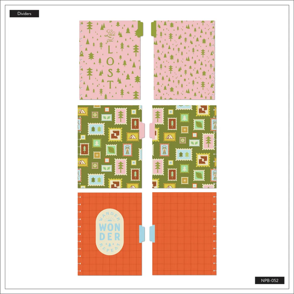 Happy Planner Camp Nostalgia Big carnet pointillé 60 feuilles