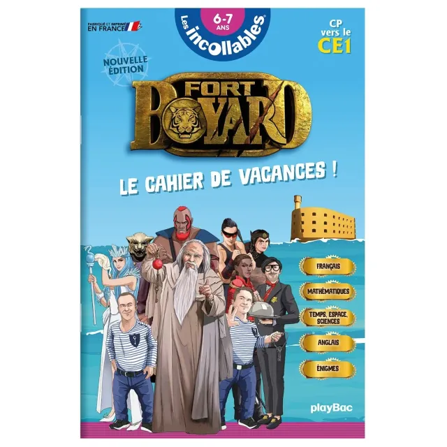 Frigobloc Incollables Fort Boyard cahier vacances CP-CE1 6-7 ans