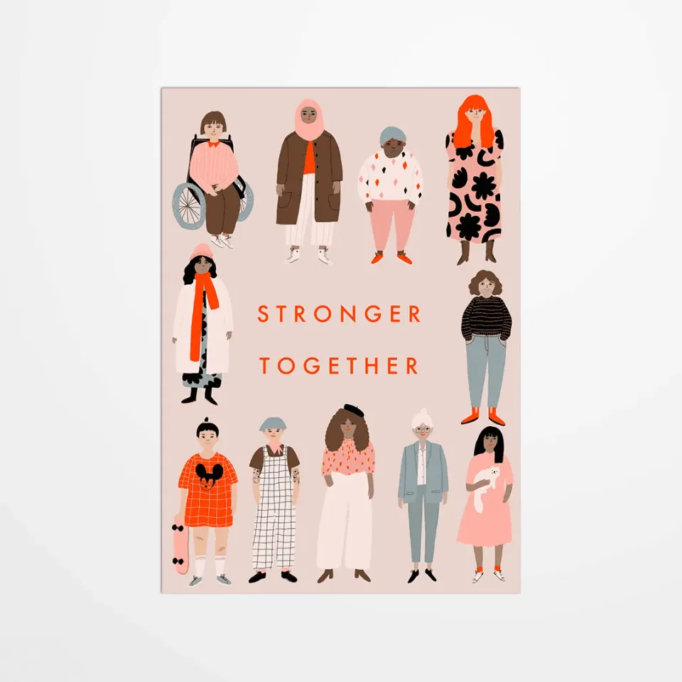 My365 Jennifer Bouron Strong together carte postale