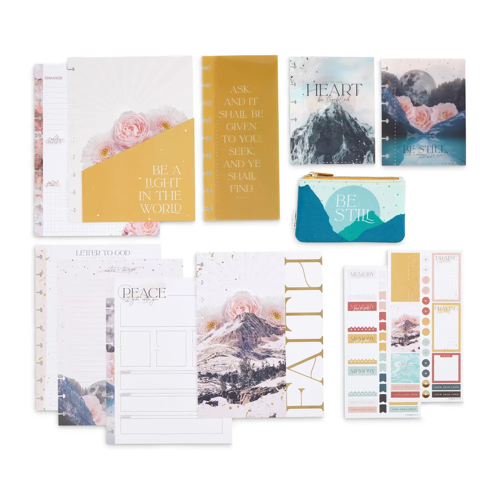 Happy Planner Be Still Faith Companion kit accessoires Classic foi
