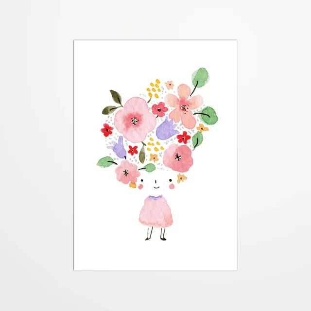 My365 Julie Adore Mini Femme carte postale illustrée
