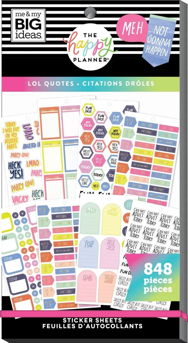 Happy Planner LOL Quotes stickers citations 848 stickers