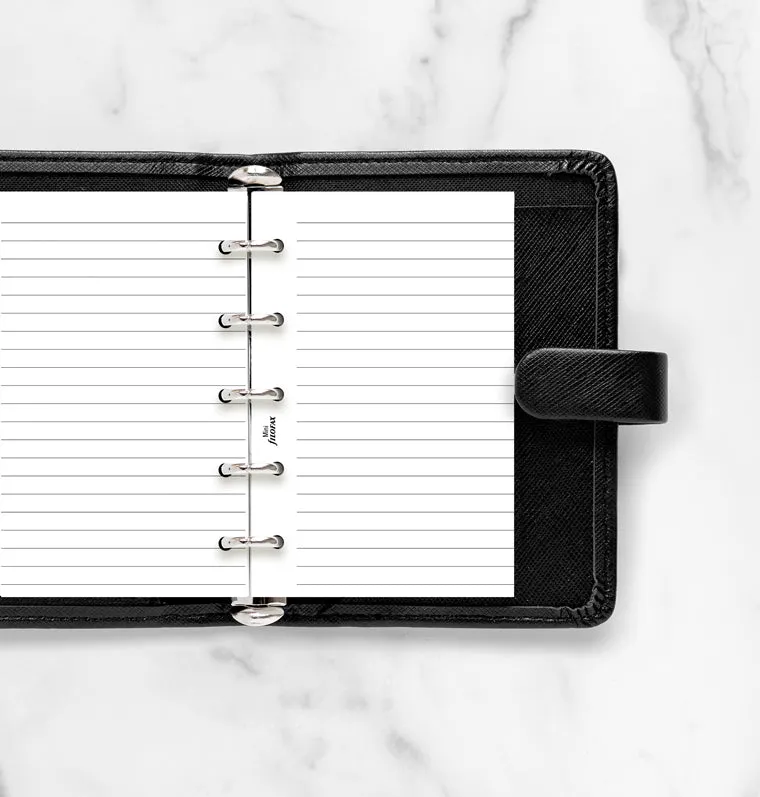 Filofax Classic recharge lignée Mini 20 feuilles blanche