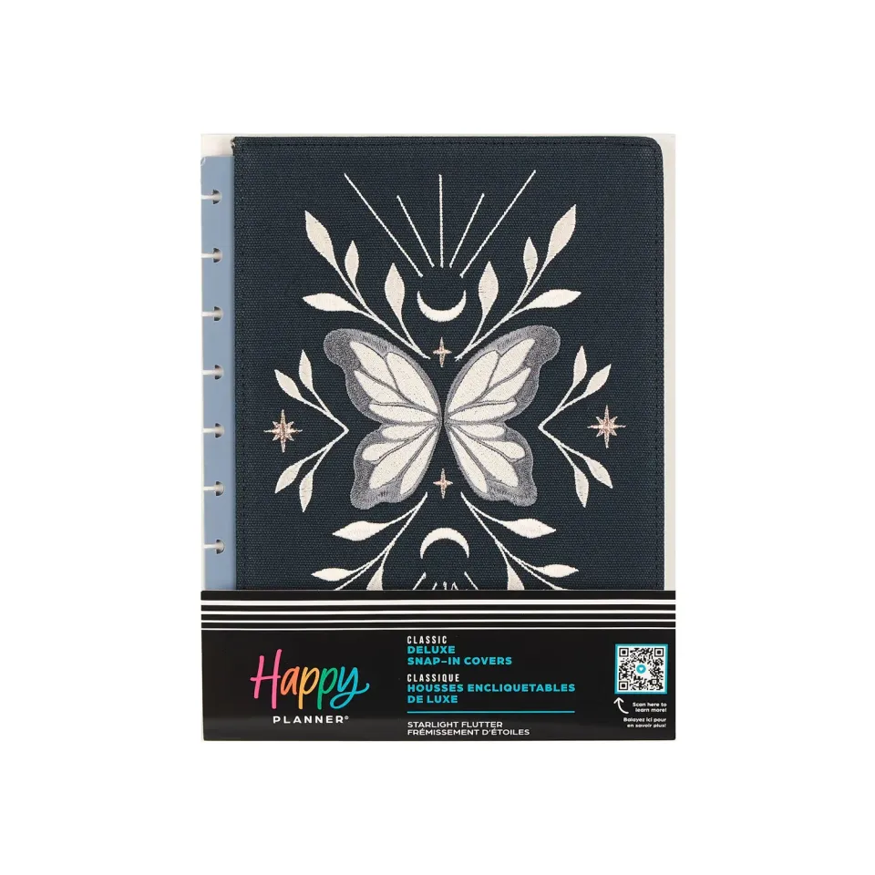 Happy Planner Starlight Flutter couverture brodée Classic
