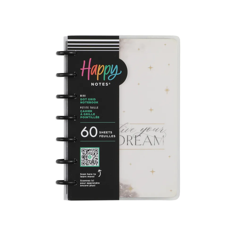 Happy Planner Celestial Elegance Mini carnet pointillé 60 feuilles