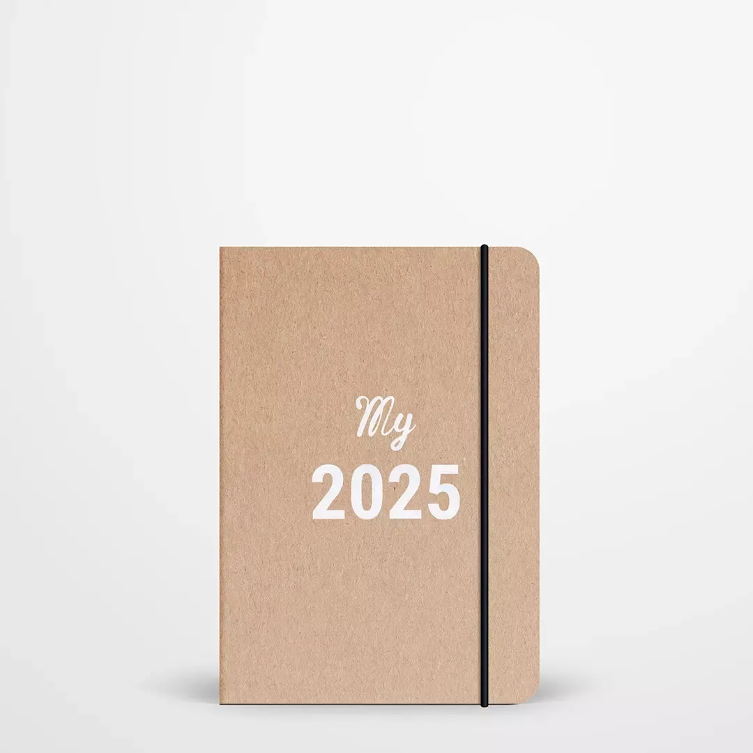 My365 Duo organisation agenda 2025 poche A6 sable chocolat