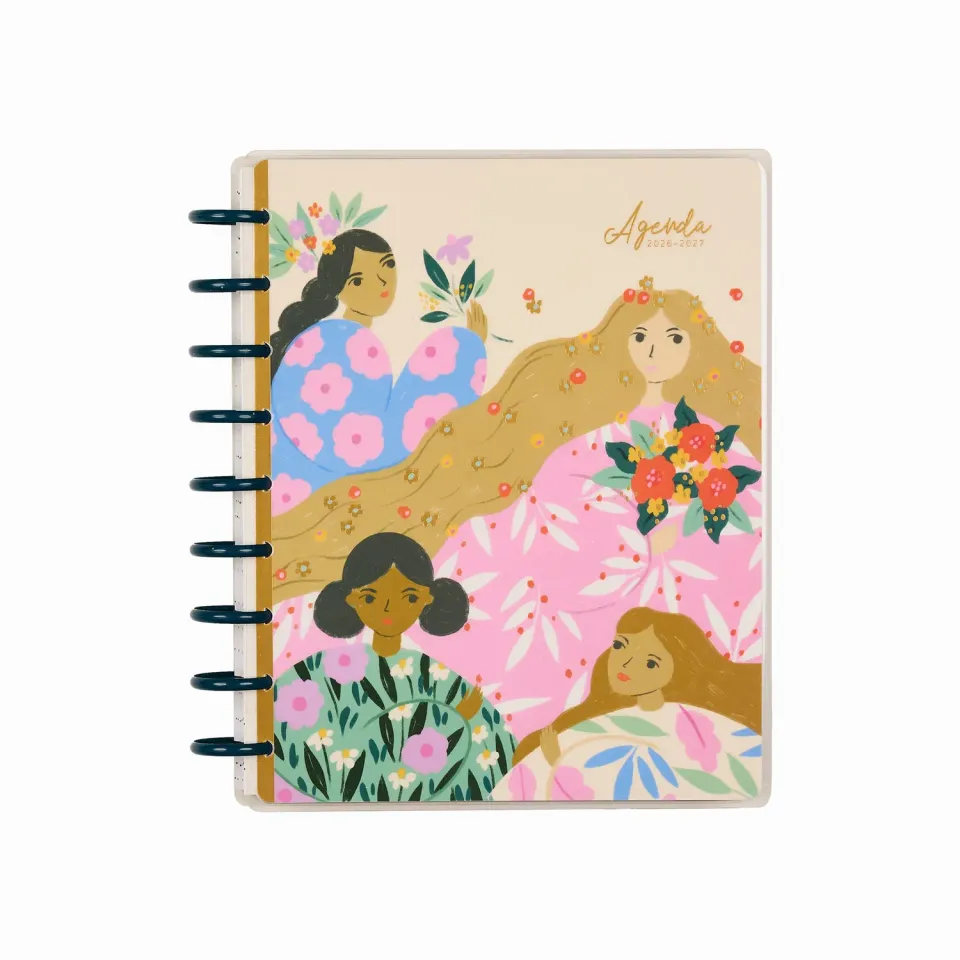 Happy Planner Floral Embrace 2026-2027 agenda 18 mois Classic dashboard