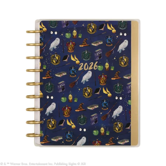 Happy Planner Harry Potter 2026 agenda dashboard 12 mois