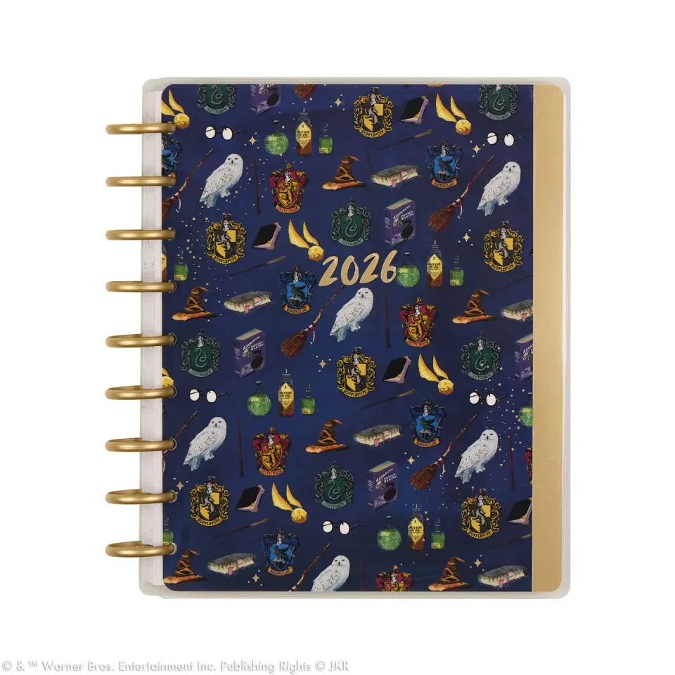 Happy Planner Harry Potter 2026 agenda dashboard 12 mois