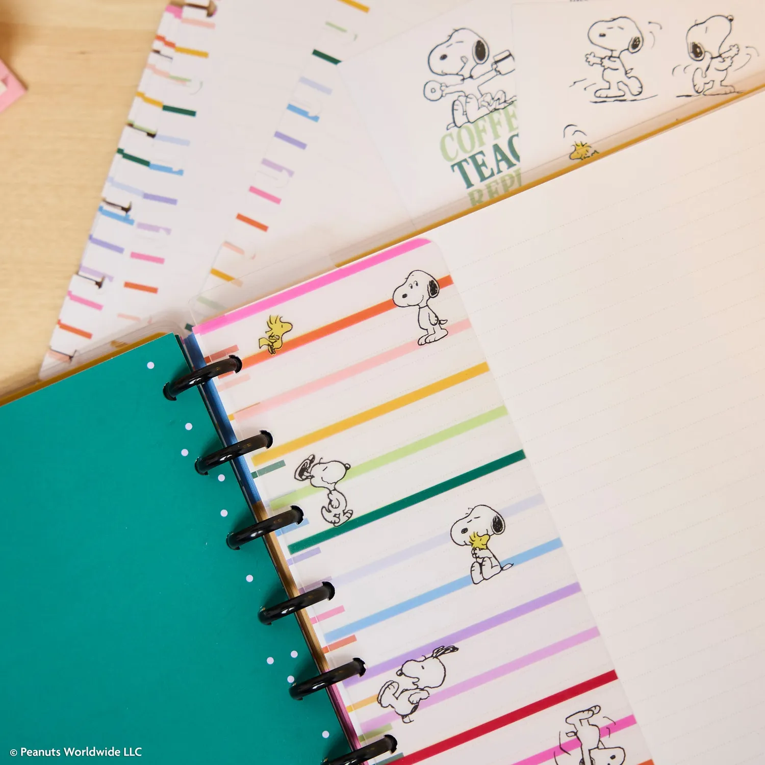 Happy Planner Peanuts Big kit accessoires Snoopy 20 feuilles