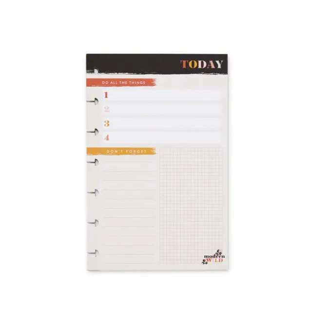 Happy Planner Modern Wild recharge papier Mini 40 feuilles