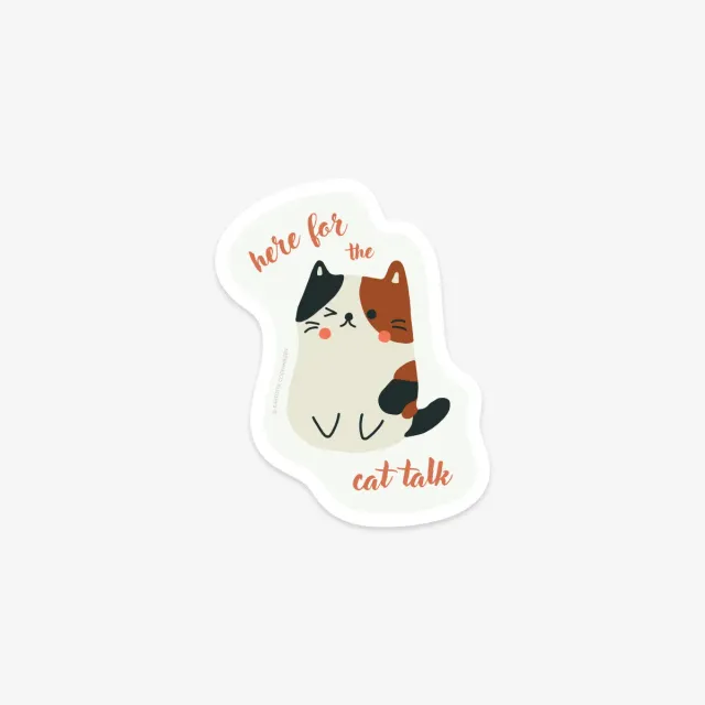Kartotek Cat Talk sticker vinyle chat
