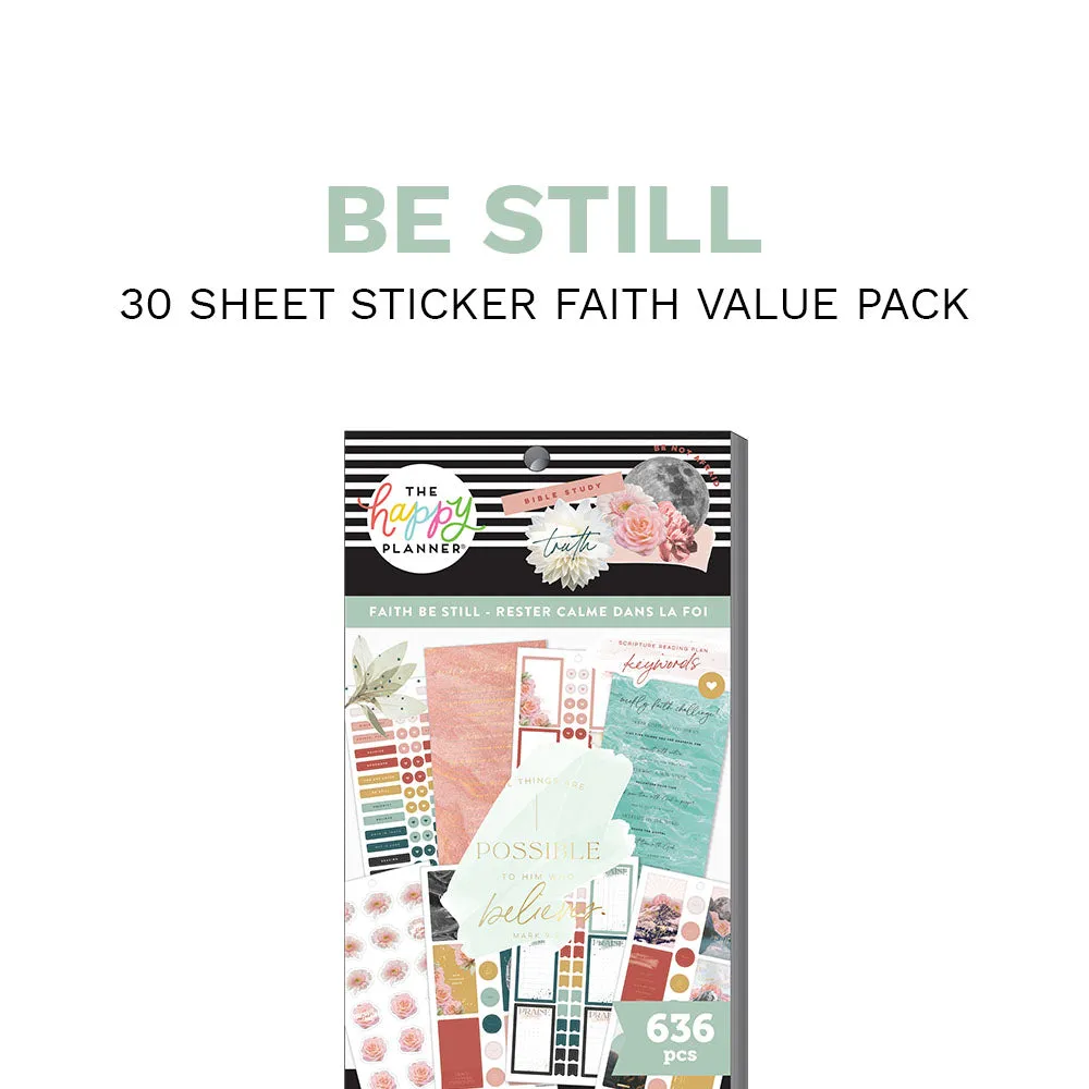 Happy Planner Be Still Faith livre d’autocollants foi 636 stickers