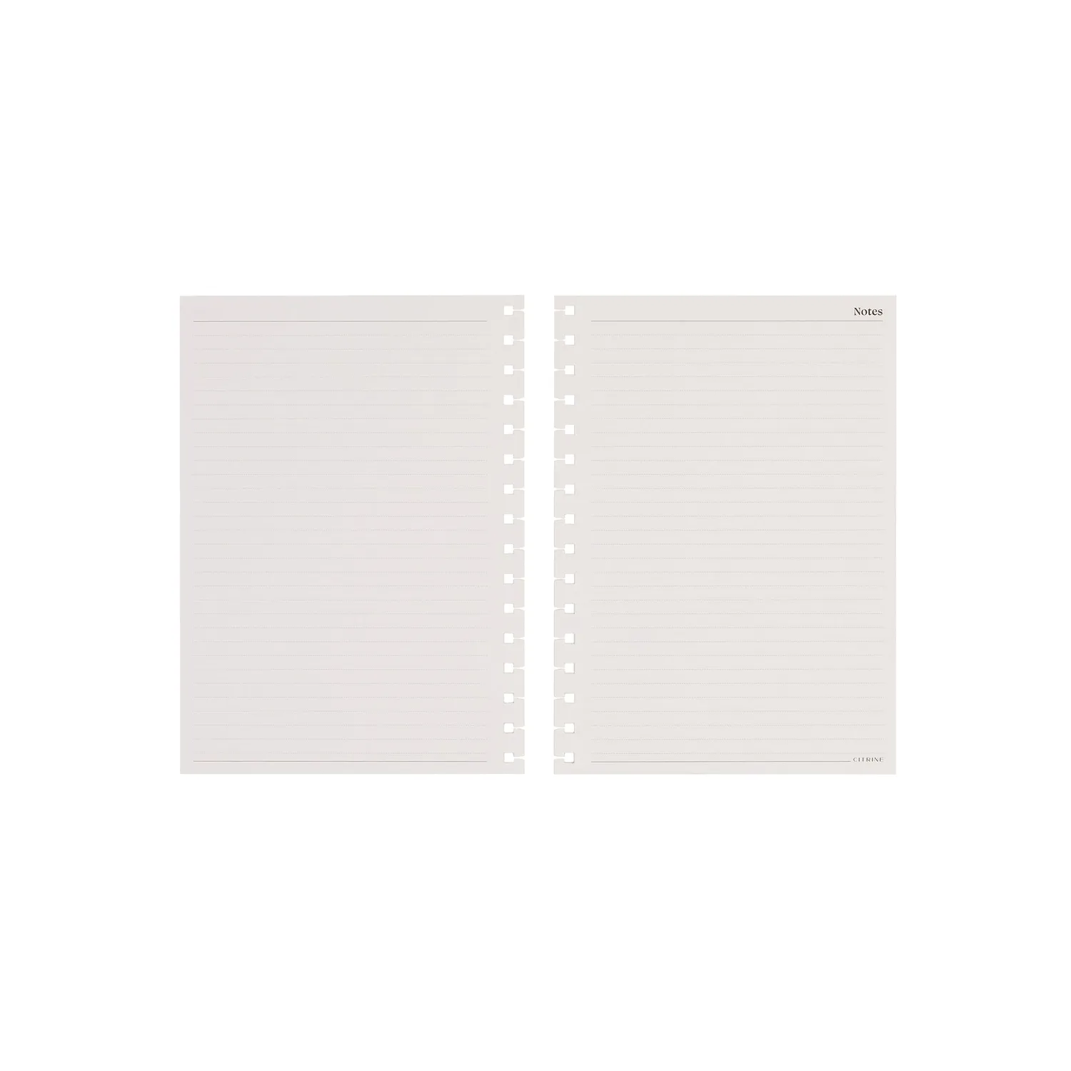 Happy Planner Citrine Small recharge papier pointillé ligné A5