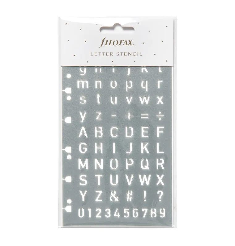Filofax Classic pochoir lettres stencil A5 Personal