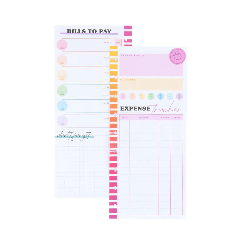 Happy Planner Savvy Saver papier budget Classic 60 feuilles