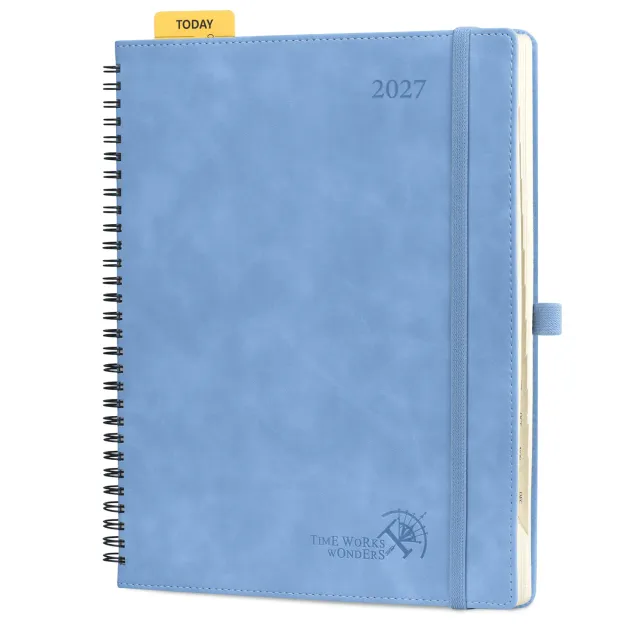 Poprun WENLK7-27 agenda semainier 2027 grand format + notes