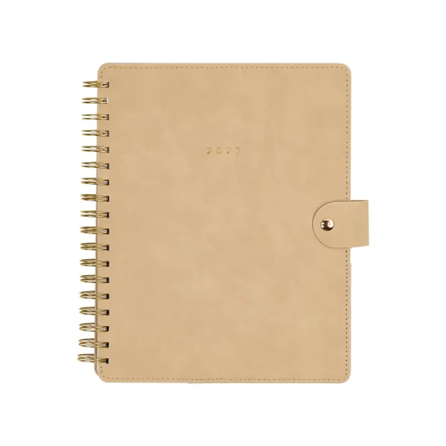 Happy Planner Citrine Mocha agenda spirale 2027 Classic 12 mois