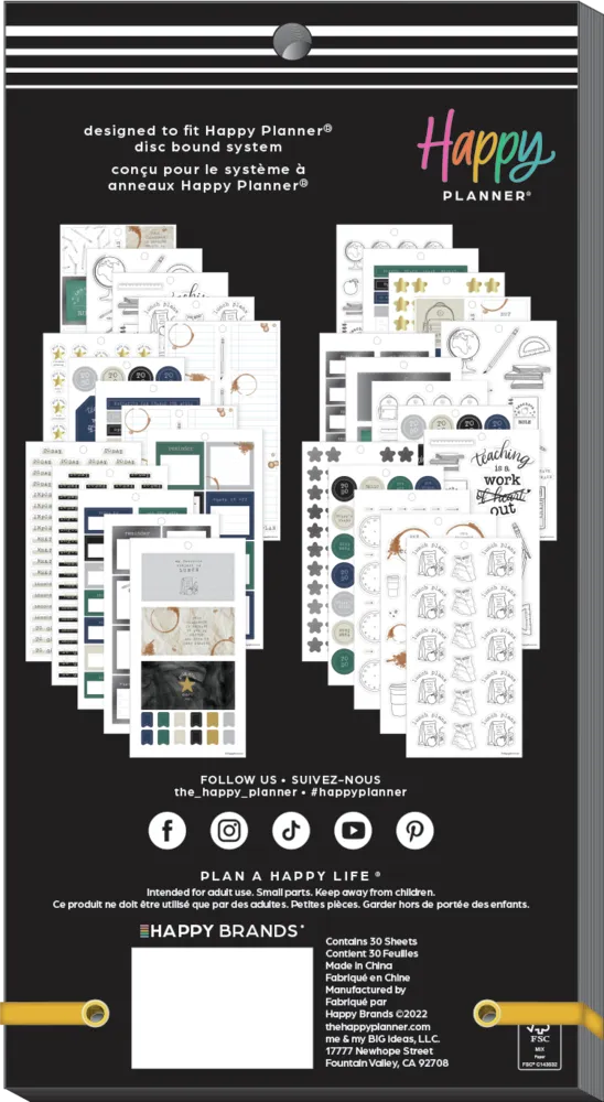 Happy Planner Here We Go Again stickers Big 661 pièces maîtresse