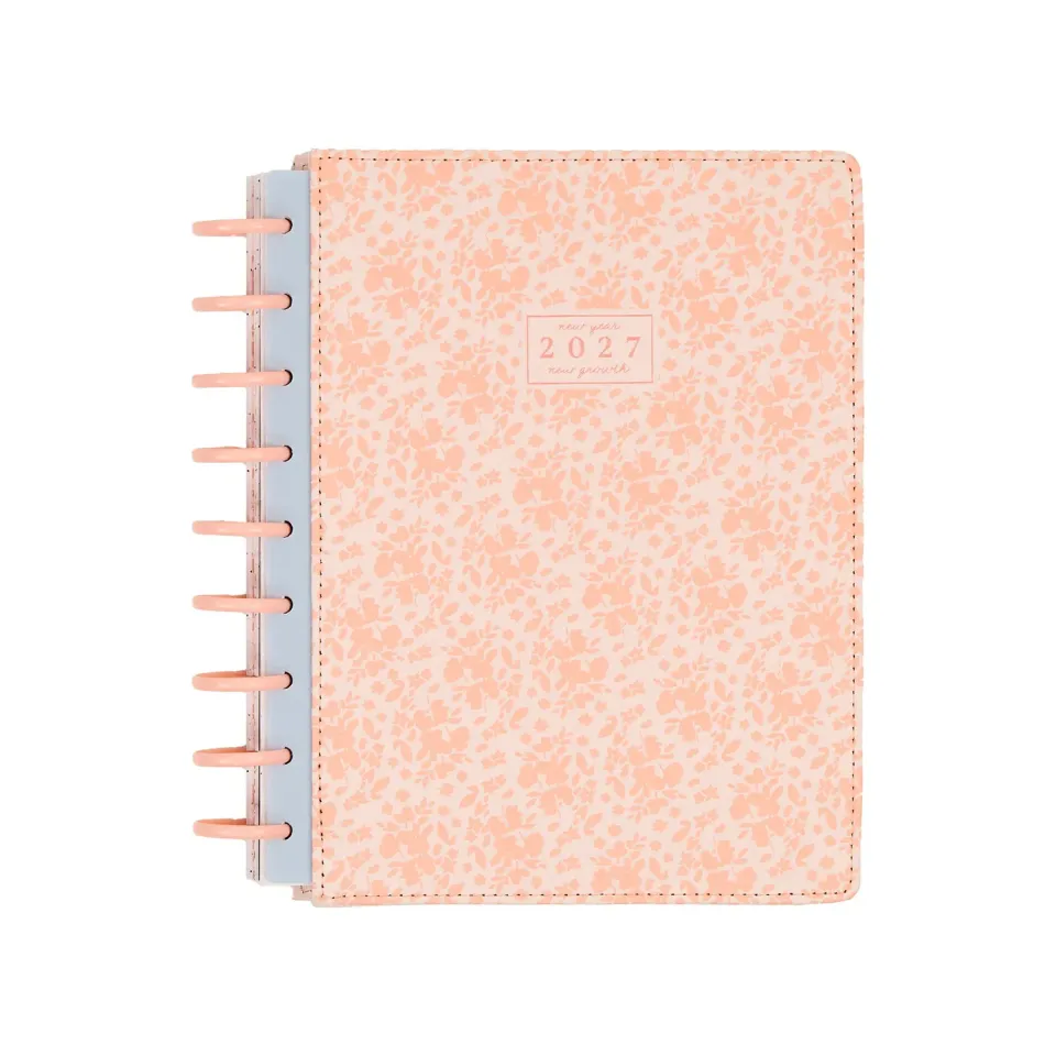Happy Planner Wildflower Daydream 2027 agenda vertical Classic 12 mois