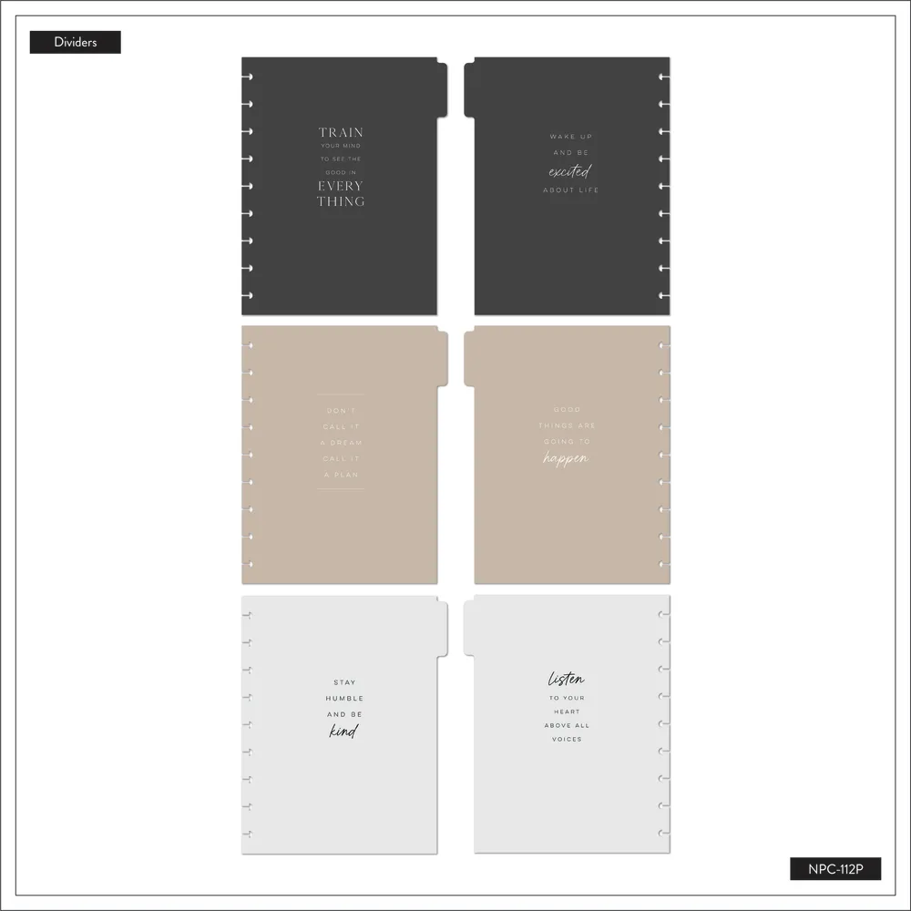 Happy Planner Work + Life Ivory carnet Classic pointillés 60 feuilles