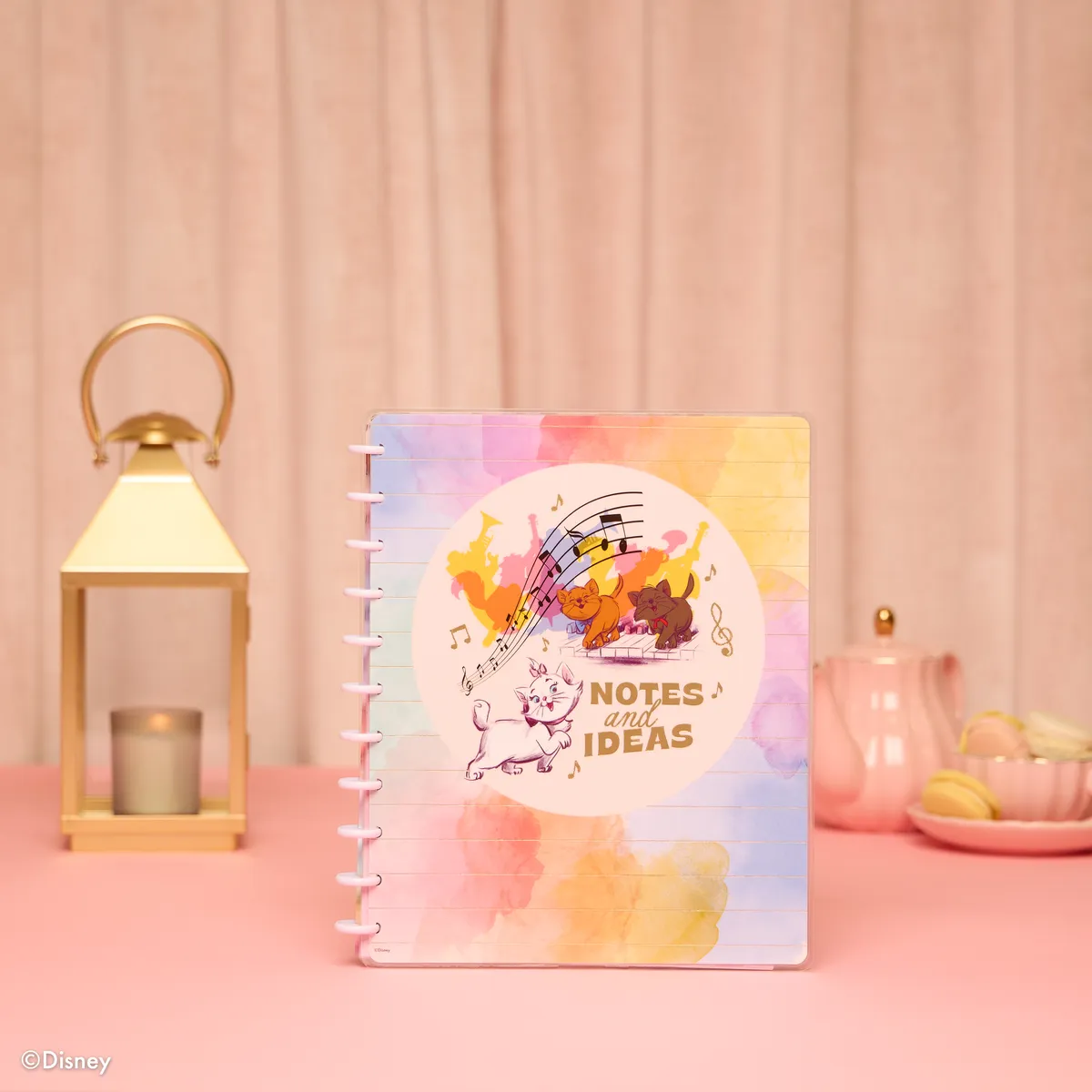 Happy Planner Disney Aristocats Big carnet 60 feuilles ligné pointillé